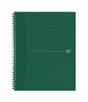 Oxford Origins Anteckningsbok - A4+ – Mjukt omslag – Dubbel spiralbindning – 5 x 5 – 140 sidor – SCRIBZEE ®-kompatibel – Grön - 400150010_1100_1619601085