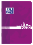 OXFORD ZESZYT PRZEDMIOTOWY JĘZYK POLSKI - A4 - miękka kartonowa okładka - zszywki - linia 9 mm z marginesem - 60 kartek - miks kolorów - 400150839_1100_1677206564