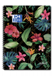 OXFORD Botanical Cahier - A4+ - Couverture Souple - Reliure intégrale - Ligné - 160 pages - Compatible SCRIBZEE® - Noir - 400150953_1100_1610530773