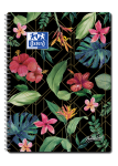OXFORD Botanical Cahier - A4+ - Couverture Souple - Reliure intégrale - Ligné - 160 pages - Compatible SCRIBZEE® - Noir - 400150953_1100_1686127647