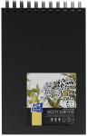 OXFORD schetsboek - A5 - Harde kartonnen kaft - Blanco - 40 vel - 225g - dubbel spiraal - Zwart - 400152645_1100_1695113696