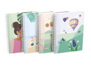 OXFORD Horizons - A5 - Soft Cover - Twin-wire Notebook - 5mm Squares - 120 Pages - Assorted Designs - Scribzee Enabled - 400154316_1400_1623141122