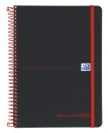 AGENDA OXFORD BLACK'N RED - 15x21 cm - Semana a la Vista - Espiral - Goma - Castellano - 128 páginas - Enero a Diciembre 2022 - Compatible con SCRIBZEE® - 400154457_1100_1618825918