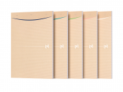 Oxford Touareg Bloc-notes - A4 - Couverture Souple - Agrafé - Petits carreaux 5x5 - 160 Pages - Papier recyclé - Coloris Assortis - 400155719_1400_1618391279
