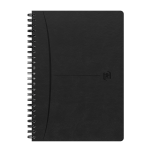 OXFORD Signature Journal - A5 - Harde kaft - Dubbelspiraal - 5 mm vierkanten - 160 pagina's - SCRIBZEE-compatibel - Zwart - 400155784_1100_1686166761