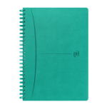OXFORD Signature Journal - A5 - Harde kaft - Dubbelspiraal - 5 mm vierkanten - 160 pagina's - SCRIBZEE-compatibel - Turquoise - 400155786_1100_1686165817