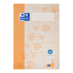 Oxford Recycling Schulheft - A4 - Lineatur 3 mit weißem Rand - 16 Blatt - 90 g/m² OPTIK PAPER® 100% recycled - geheftet - orange - 400159469_1100_1686159583
