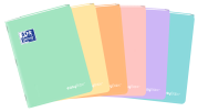 OXFORD EASYBOOK PASTEL ZESZYT - A4 - KRATKA 5x5 mm z marginesem - okładka z polipropylenu - zszywki - 60 kartek - miks kolorów - 400161237_1200_1664527887