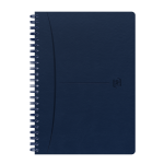 OXFORD Signature Journal - A5 - Harde kaft - Dubbelspiraal - 5 mm vierkanten - 160 pagina's - SCRIBZEE-compatibel - Blauw - 400163296_1100_1686165178