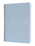 Oxford "My Rec’Up" Spiralbuch - A4, kariert 5 mm, 90 Blatt, Optik Paper 100% Recycled, Cover aus Cupcycling Material, graue Doppelspirale, SCRIBZEE® kompatibel, himmelblau - 400166085_1300_1677223114