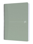 Oxford "My Rec’Up" Spiralbuch - A4, 5mm kariert, 90 Blatt, Optik Paper 100% Recycled, Cover aus Cupcycling Material, graue Doppelspirale, SCRIBZEE® kompatibel, grün - 400166098_1300_1677223122