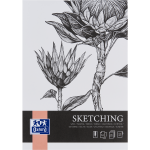 OXFORD Art Skizzenblock - A4 - Softcover Einband aus Karton - verleimt - weiss - 50 Blatt - Skizzen - 400166109_1100_1709211690