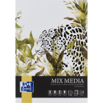 OXFORD bloc mixed media - A4 - couverture souple - collé - blanc - 25 feuilles - mixmedia - 400166123_1100_1709211697