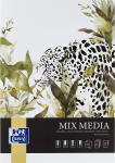 OXFORD bloc mixed media - A3 - couverture souple - collé - blanc - 25 feuilles - mixmedia - 400166124_1100_1690277829