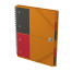 Oxford International Organiserbook - A4+ - 6 mm liniert - 80 Blatt - Doppelspirale - Polypropylene Cover - SCRIBZEE® kompatibel - Orange - 100100462_1300_1676922181