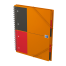 OXFORD International Cahier Organiserbook - A4+ - Couverture polypro - Reliure intégrale - ligné 6mm - 160 pages - Compatible SCRIBZEE® - Orange - 100100462_1300_1686171107