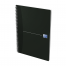OXFORD Office Essentials Notebook - A4 – Blødt papomslag – Dobbeltspiral – Kvadreret 5x5 mm – 180 sider – SCRIBZEE®-kompatibel – Sort - 100100759_1300_1643295877