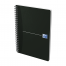 OXFORD Office Essentials Notebook - A5 –omslag i mjuk kartong – dubbelspiral - 5 mm rutor – 180 sidor – SCRIBZEE®-kompatibel – svart - 100102565_1300_1636058465