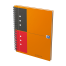 OXFORD International Notebook - A5+ - Harde kartonnen kaft - Dubbelspiraal - Gelijnd - 80 vel - SCRIBZEE® Compatible - Oranje - 100102680_1300_1686167410