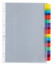 OXFORD intercalaires personnalisables avec onglets couleurs - A4 - 12 onglets - non imprimé - 11 trous - incolore - 100204555_1100_1577450868
