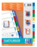 OXFORD gekleurde kunststof tabbladen - A4 - 12 tabs - bedrukt jan-dec - FR - 11 gaats - assorti - 100204743_1100_1586858265