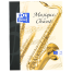 OXFORD MUSIQUE CAHIER - 17x22cm - Couverture carte - Agrafé - Grands carreaux Seyès + Portées musicales - 48 pages - 400016256_1100_1686102336