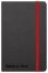 OXFORD Black n'Red Business Journal - A6 - mit Gummiband - 6mm liniert - 72 Blatt - 90g/m² Optik Paper® - Deckel aus stabilem Karton - schwarz/rot - 400033672_1100_1554292072