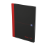 OXFORD Black n' Red Gebonden Boek - A4 - Harde kartonnen kaft - Gebonden - Geruit 5mm - 96 Vel - Zwart - 400047607_1300_1685142445