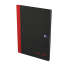 OXFORD Black n' Red Gebonden Boek - A4 - Harde kartonnen kaft - Gebonden - Geruit 5mm - 96 Vel - Zwart - 400047607_1300_1686109149