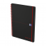 OXFORD Black n' Red Cahier - A4 - Couverture polypro - Reliure intégrale - Quadrillé 5mm - 140 pages - Compatible SCRIBZEE® - Noir - 400047654_1300_1661369819