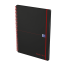 OXFORD Black n' Red Cahier - A4 - Couverture polypro - Reliure intégrale - Quadrillé 5mm - 140 pages - Compatible SCRIBZEE® - Noir - 400047654_1300_1686109155