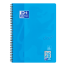 OXFORD TOUCH - A4+ spiralgebundenes Collegeblock - Lineatur 28 (kariert mit Rand rechts und links) - 80 Blatt - Optik Paper® - 4-fach gelocht - Mikroperforation und Ausreisshilfe - blau - 400086497_1100_1686097491
