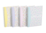 OXFORD FLORAL KOŁOBRULION - A5 - twarda kartonowa okładka - podwójna spirala - kratka 5x5 mm - 60 kartek - SCRIBZEE - miks kolorów - 400094951_1400_1689610512