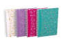 OXFORD Floral Notebook - A5 – hardt omslag – dobbel wire – linjert – 120 sider – SCRIBZEE®-kompatibel – assorterte farger - 400094953_1400_1677195035