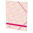 OXFORD 3-klaff mappe med strikk A4 blomstrete -  - 400113678_1101_1709206838