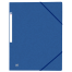 CHEMISE A ELASTIQUE OXFORD TOP FILE+ - A4 - Sans rabats - Carte - Bleu - 400114353_1100_1709205510