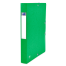 OXFORD Top File+ Sammelbox - A4 - Rückbreite 40mm - mit Gummiband - mit aufgeklebtem Rückenschild - mit drei Einschlagklappen - aus stabilem Karton - grün - 400114373_1300_1709548015
