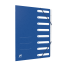 OXFORD Top File+ Ordnungsmappe - A4 - mit Gummiband - mit 8 Fächer - mit Beschriftungsfeld - aus stabilem Karton - blau - 400116251_1100_1710265119