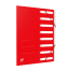 OXFORD Top File+ Ordnungsmappe - A4 - mit Gummiband - mit 8 Fächer - mit Beschriftungsfeld - aus stabilem Karton - rot - 400116253_1100_1710265121
