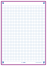 OXFORD REVISION 2.0 cards - squared with purple frame, 14,8 x 21 cm, pack of 50 - 400133749_1100_1686092579