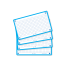 OXFORD FLASH 2.0 flashcards - squared with turquoise frame, 7,5 x 12,5 cm, pack of 80 - 400133854_1200_1689090892