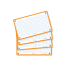 OXFORD FLASH 2.0 flashcards - squared with orange frame, 7,5 x 12,5 cm, pack of 80 - 400133870_1200_1689090896