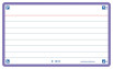 OXFORD FLASH 2.0 flashcards - ruled with violet frame, 7,5 x 12,5 cm, pack of 80 - 400133877_1100_1677154888
