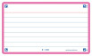 OXFORD FLASH 2.0 flashcards - ruled with fuchsia frame, 7,5 x 12,5 cm, pack of 80 - 400133881_1100_1677154907