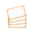 OXFORD FLASH 2.0 flashcards - ruled with orange frame, 7,5 x 12,5 cm, pack of 80 - 400133882_1200_1689090908