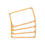 OXFORD FLASH 2.0 flashcards - 75x125 mm - uni blanc - orange - lot 80 - Compatible SCRIBZEE® - 400133894_1200_1689090883