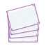 OXFORD FLASH 2.0 flashcards - 105x148mm - geruit 5mm - licht paars - pak 80 stuks - SCRIBZEE® Compatible - 400133902_1200_1709285113