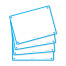 Flashcards FLASH 2.0 OXFORD - 80 cartes 10,5 x 14,8 cm - cadre bleu turquoise - uni blanc - 400133932_1200_1709285520