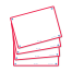 OXFORD FLASH 2.0 flashcards - 105x148 mm - uni blanc - rouge - lot 80 - Compatible SCRIBZEE® - 400133936_1200_1689090919