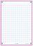 OXFORD REVISION 2.0 cards - squared with fuchsia frame, 14,8 x 21 cm, pack of 50 - 400133962_1100_1686092626
